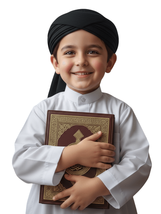 Boy holding Quran